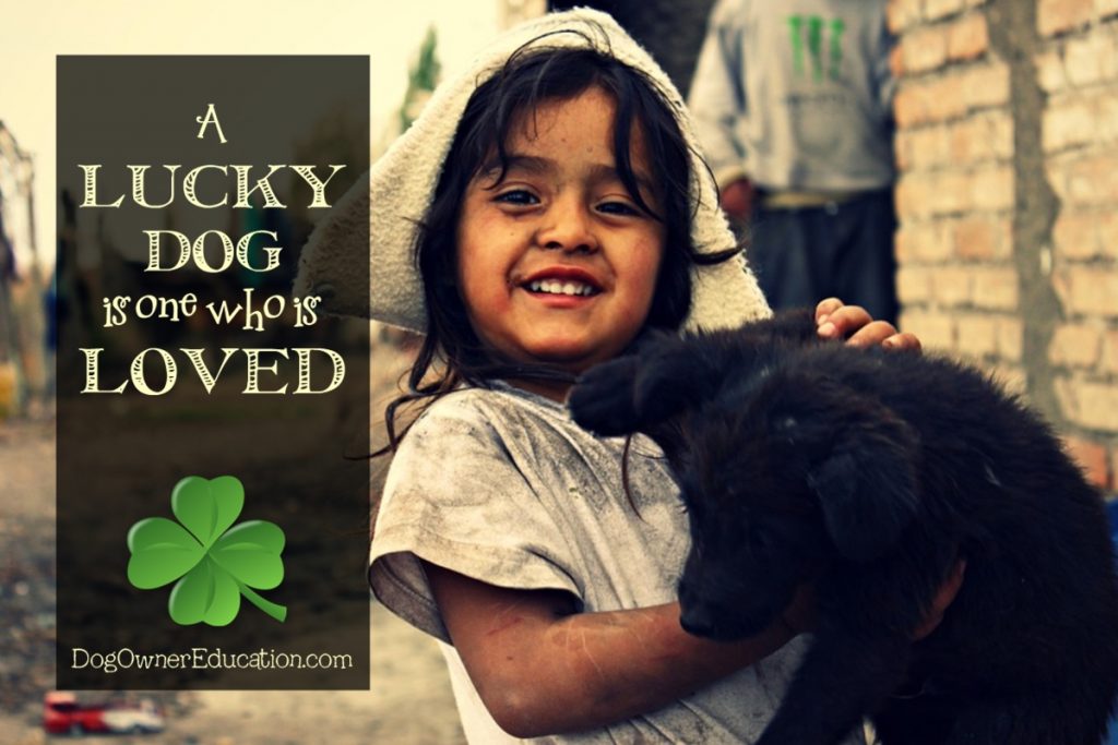 A girl holds her puppy, whom she loves.